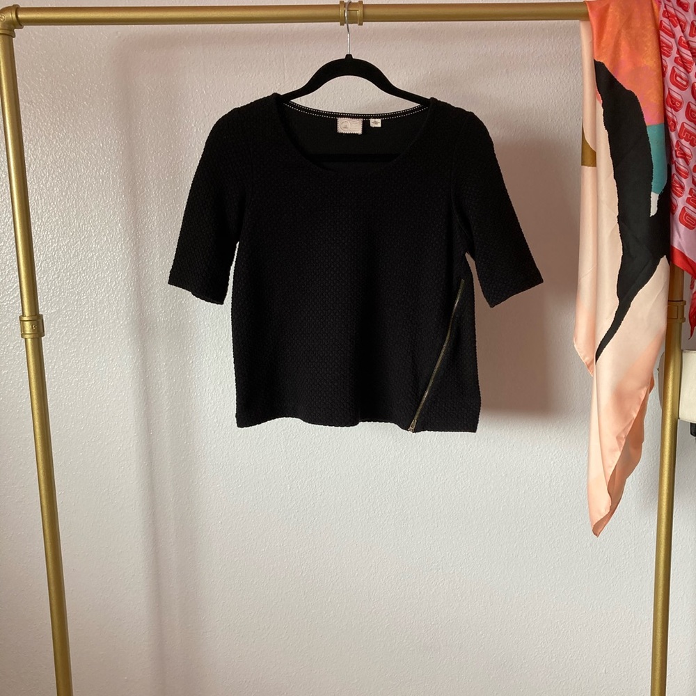 Anthropologie Postmark Blouse with Zipper Detail - Picture 1 of 4